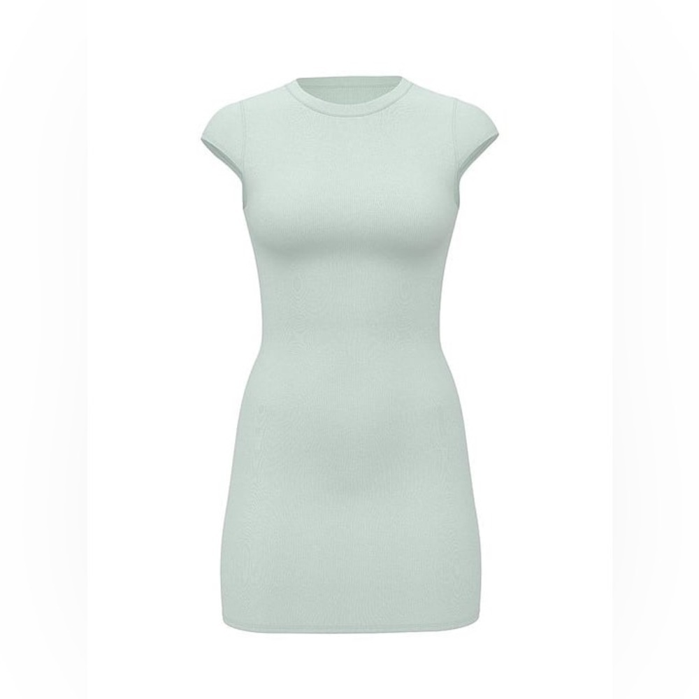 VICTORIA SECERT PINK SOFT RIB BODYCON DRESS - BLUE SIZE XL (NEW WITH TAGS) A18